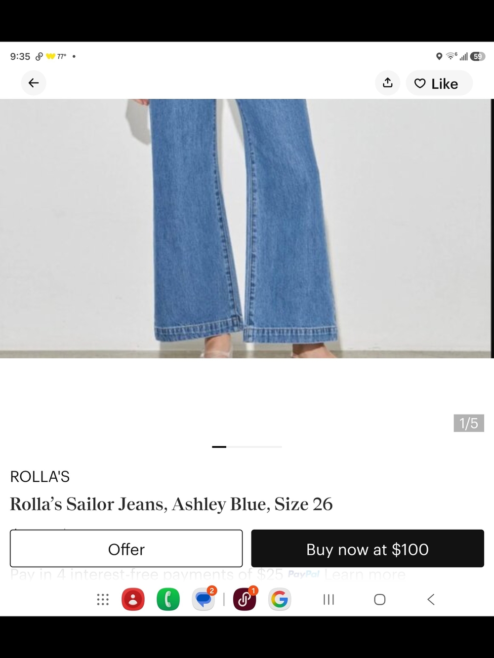 ROLLA'S JEANS & SPIRITUAL  GANSTERS TOP - Picture 2 of 5